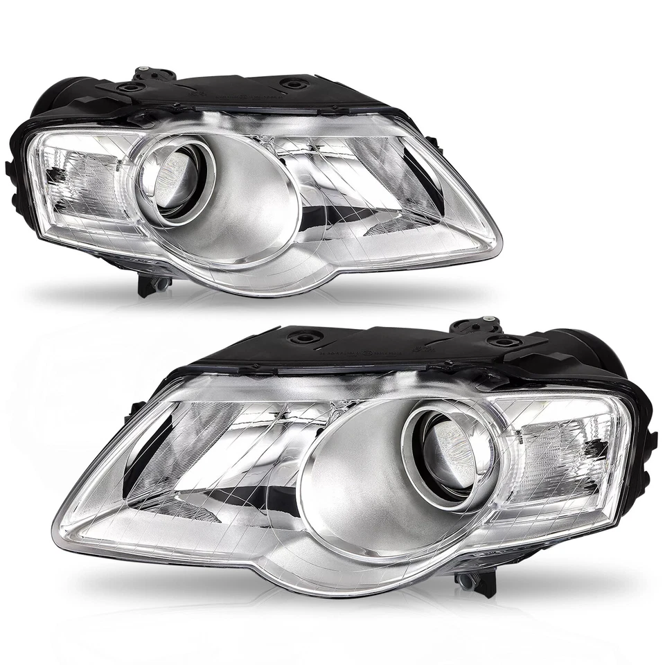 Комплект фар для 2006-2010 Volkswagen Passat галогенные со стороны водителя и пассажира - Изображение 3 из 4