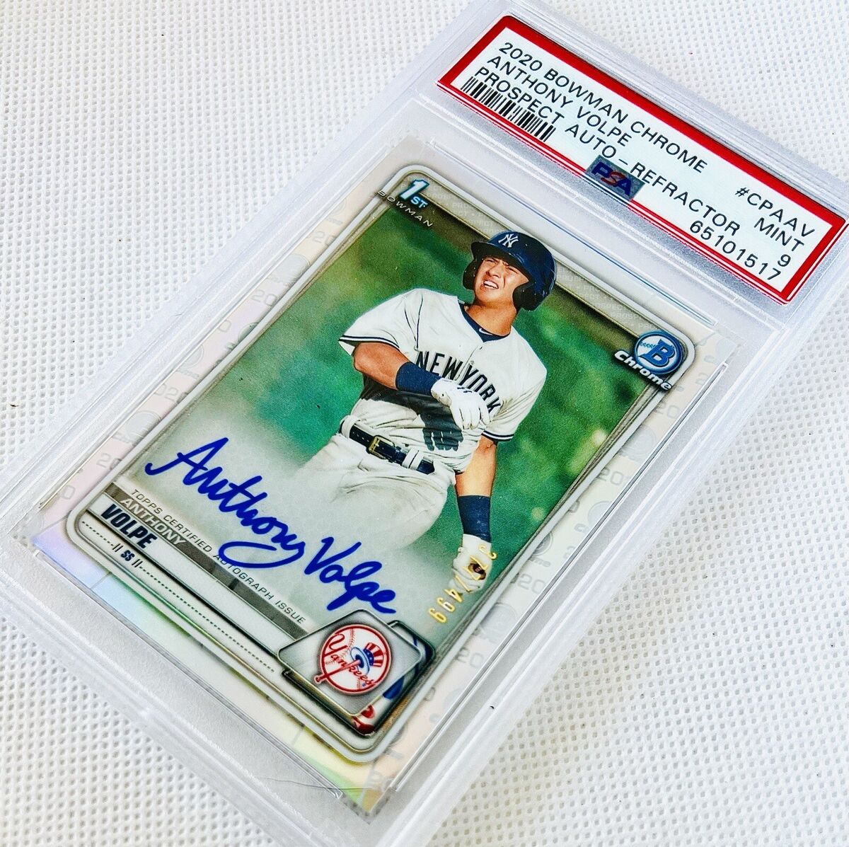 2020 Bowman Chrome Anthony Volpe 1st Bowman Auto SP 2020 Bowman Chrome Anthony Volpe 1st Bowman Auto SP