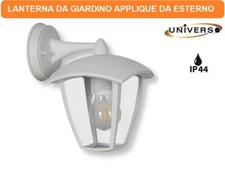 LANTERNA DA GIARDINO APPLIQUE DA MURO MODERNO IP44 ATTACCO E27