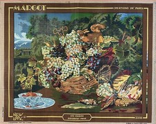 Margot LES RAISINS DOCUMENT PRIVE Private Grapes Needlepoint Canvas 2356