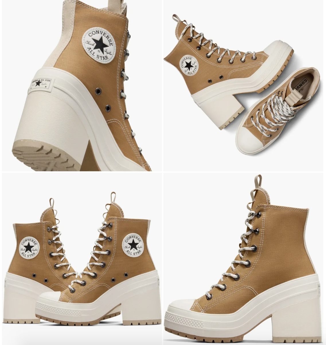 NEW Women's CONVERSE Chuck 70 De Luxe Heel Boots Shoes