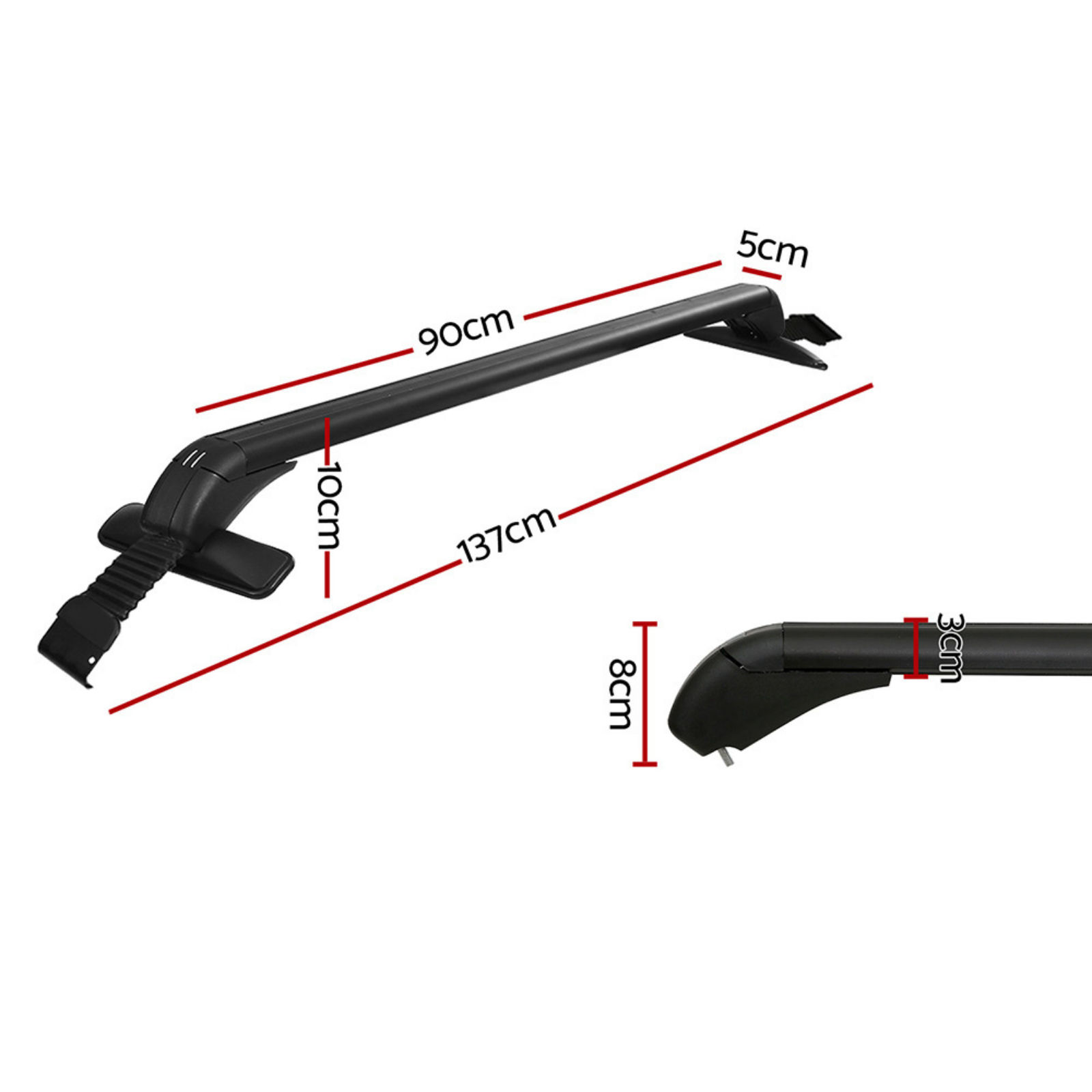 Roof Racks for Holden Rodeo Door Mount Car Top Universal Aluminium