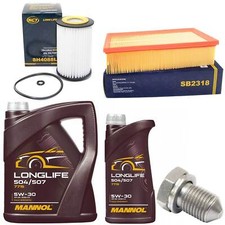 Motoröl Filter Set 5W30 6 Liter + Ölablassschraube für Skoda Octavia VW Passat