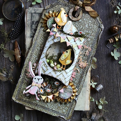 Sizzix Thinlits 5pc Pillow Box #666568 Retail $20.99 by Tim Holtz Vault - Picture 2 of 12