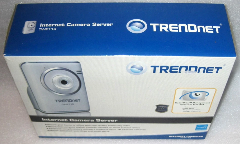 TRENDnet TV-IP110 /A Wireless Internet Camera Server 640x480 3x Digital Zoom NEW - Image 3 of 4