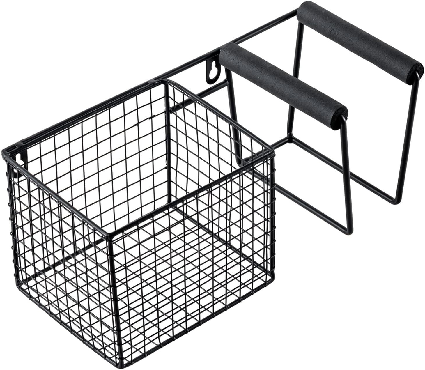 Black Metal Table Tennis Racket Holder & Ball Storage, Ping Pong Balls ...