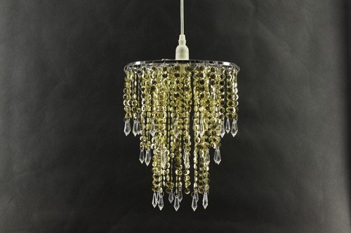 Modern Chandelier Acrylic Crystal Light Shades Droplet Ceiling Lampshade Pendant - Picture 29 of 32