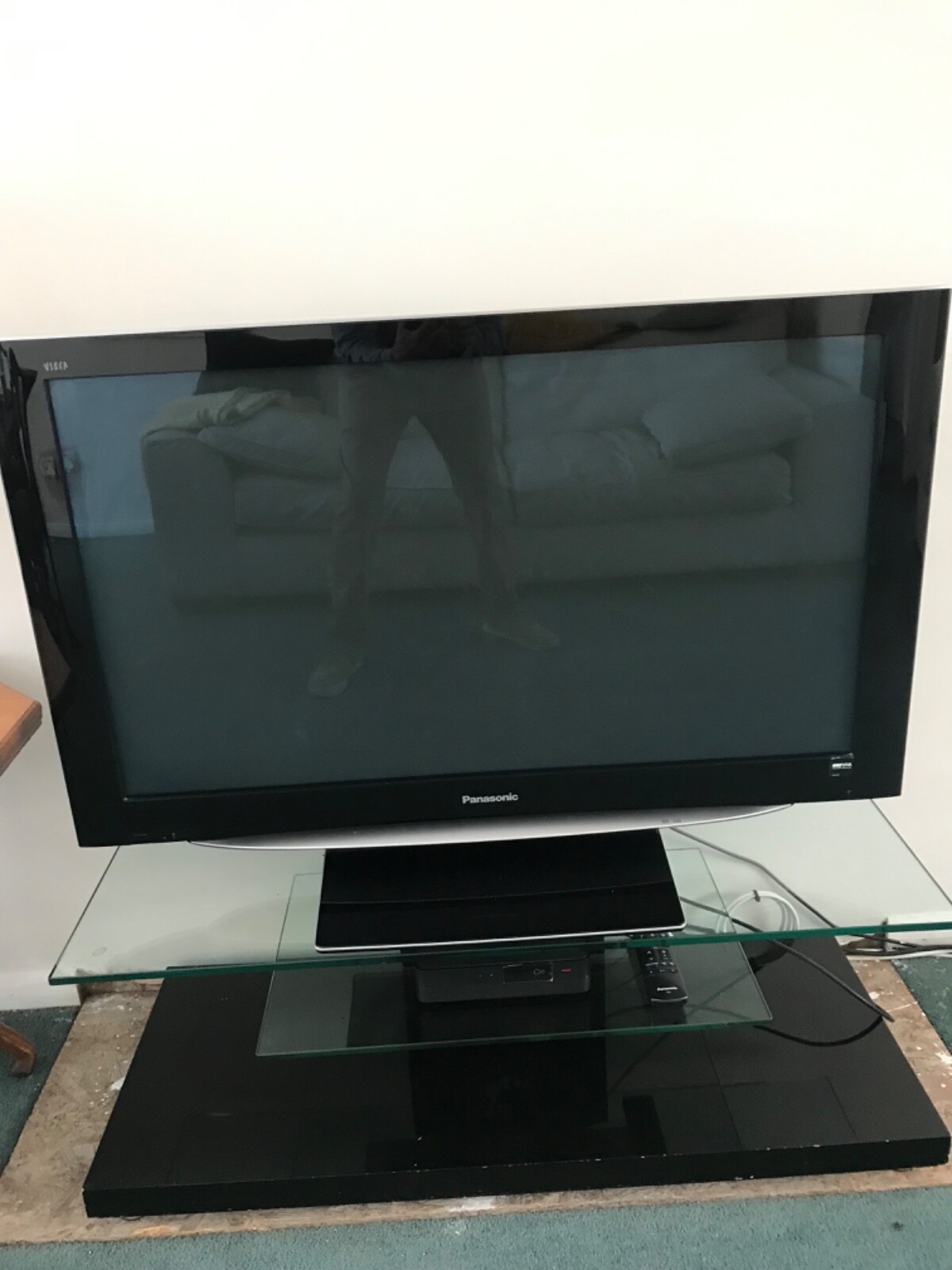 Panasonic Viera TH 42PZ85BA HD 1080p 42” Plasma TV with pedestal eBay