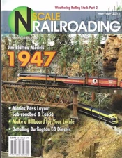 N Scale Railroading Mar 2012 Burlington Northern E8 Diesel BillboardsBNSF Marias