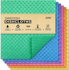 12 pack Swedish Dishcloths Eco-Friendly Reusable Cleaning Cloths Biodegradable
