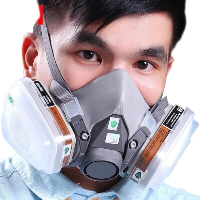 7 IN 1 Gas Mask Half Face Respirator Paint Spray Chemical Facepiece 7 IN 1 Gas Mask Half Face Respirator Paint Spray Chemical Facepiece