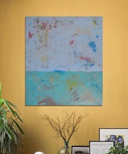 Mark Little original￼ canvas Painting 34”X29” Abstract, POP Art, Modern