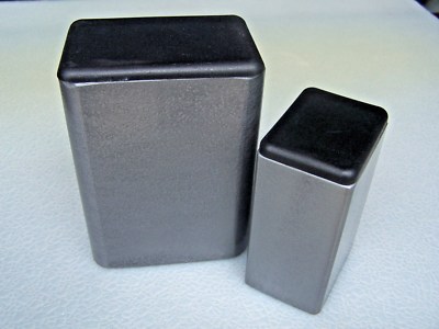 Plastic Insert Plugs the open end of 2'' x 5'' Rectangular Tube 10-12 gauge wall