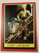 Anthony Daniels personal collection signed Topps Return of the Jedi card #8.....