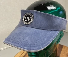 VERY NICE UV FLAVORED VODKA VISOR HAT FADED BLUE STRAPBACK ADJUSTABLE VGC G24