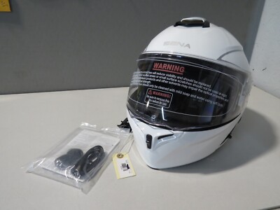 NEW Sena Outrush R Modular White Full Face Safety Helmet Size XL 908900