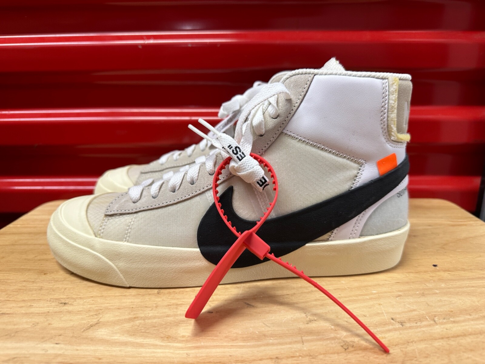 OFF WHITE X NIKE NUOVO Nike The 10 Nike Blazer Mid Off Bianco Nero AA3832 100 Uomo Taglia 8