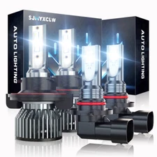 For 2005-2011 Mercury Mariner 8000K LED Headlight Hi/Lo + Fog Light 4 Bulb Combo