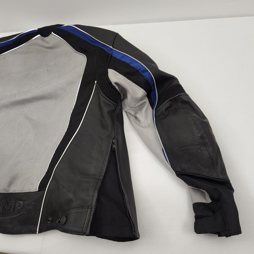 Triumph Falcon Leather Nylon Hard Shell Motorcycle Riding Jacket Men’s 46/56 - Picture 10 of 19