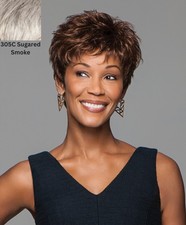 Gabor Zest Wig 305C Sugared Smoke Color Average Size Hairuwear Open Wefted Top