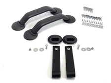 Interior Door Pull Kit Handle Kit for Porsche 911 930 964 965 74-94 RS Black