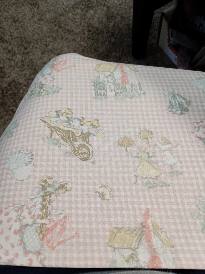 Funda nórdica Laura Ashley EE. UU. doble cara doble niños cuadros rosa Foto 3 de 4