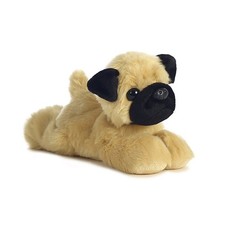 Aurora World Plush - Mini Flopsie - MR. PUGSTER the Pug 8 inch New Stuffed Toy
