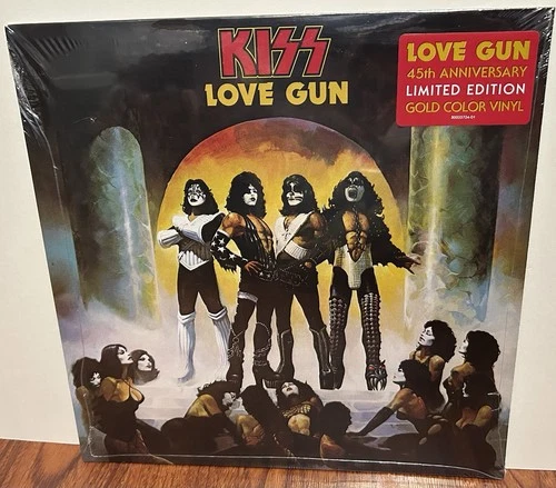 KISS LOVE GUN 45th ANNIVERSARY GOLD COLOR VINYL LP SEALED BRAND NEW