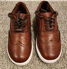Deer Stags Boy's Jagger Oxford Cognac Brown - Size 12 kids - great condition 