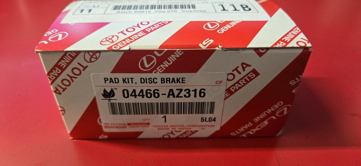 Toyota Rear Brake Pads 04466-AZ216 | 04466AZ216 | Genuine OEM