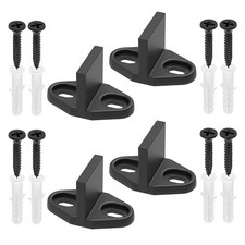 4 Pack Sliding Door Bottom Guide Floor Mount for Sliding Door, Pocket Door, B...