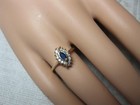 Diamond Sapphire Engagement Wedding Ring 14K Gold Lovely — photo 7