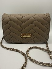 Bebe Los Angeles Quilted Crossbody Bag Taupe ...