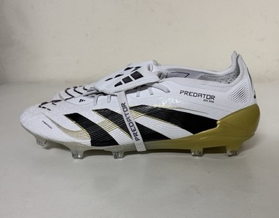 Adidas Predator Elite Foldover FG Mens Sz 12 White Gold Soccer Cleats JI1095 NEW