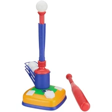Franklin Sports Kids Teeball Tee + Pitching Machine - Super Star Batter