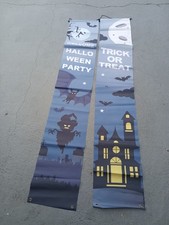 SPOOKY Halloween PARTY Banners Indoor Outdoor Hanging DOOR PARTY 14 x 72 NEW