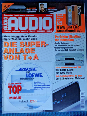 AUDIO 12/01, B&W DM 604 S3,JM CHORUS 725,TRIANGLE ZERIUS 202,VISONIC E 702 MK II