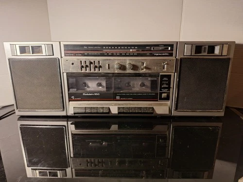 Realistic/Sanyo Modulaire 850 Boombox Works But **Parts Only/Cassette Issues**