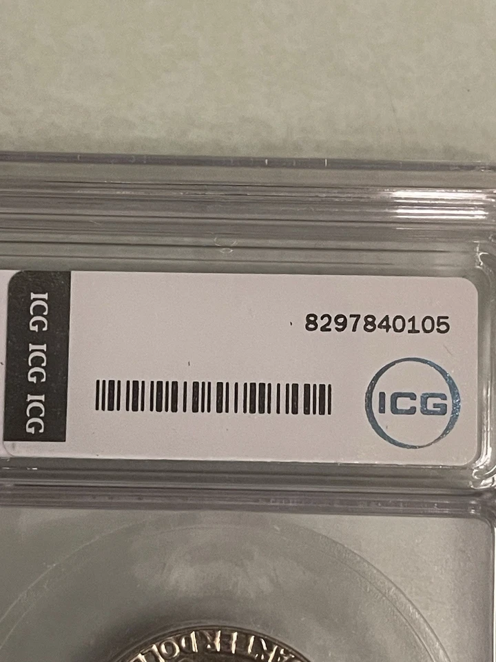 1971 -S ICG - PR69 DCAM 25 Cent / Austin Hutto, President Autographed - Image 4 of 4