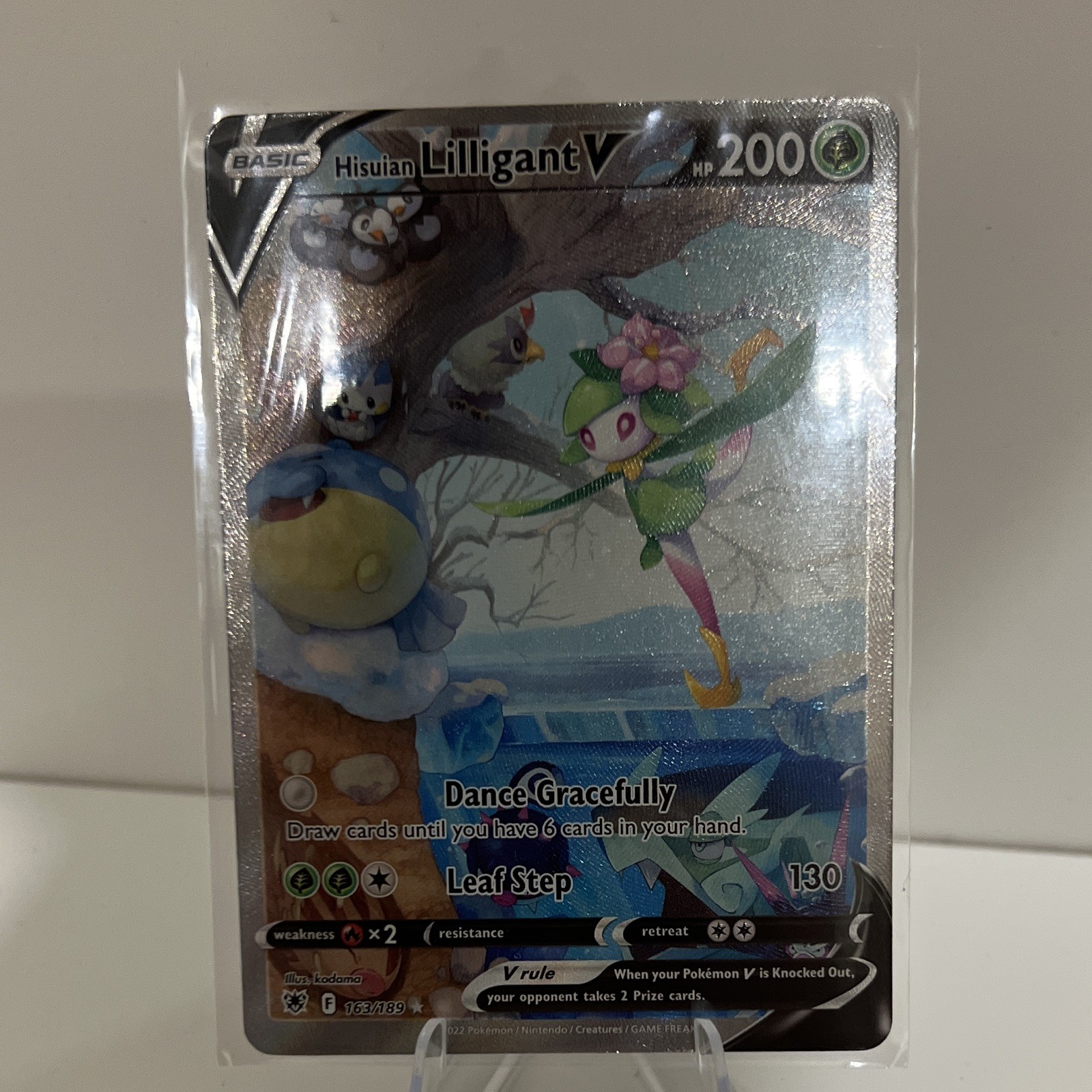 Pokemon Company Hisuian Lilligant V 163/189 Astral Radiance Full Art UR Holo
