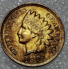 Unc RD 1901 Indian Head Cent Toned Gorgeous Coin Lot 3
