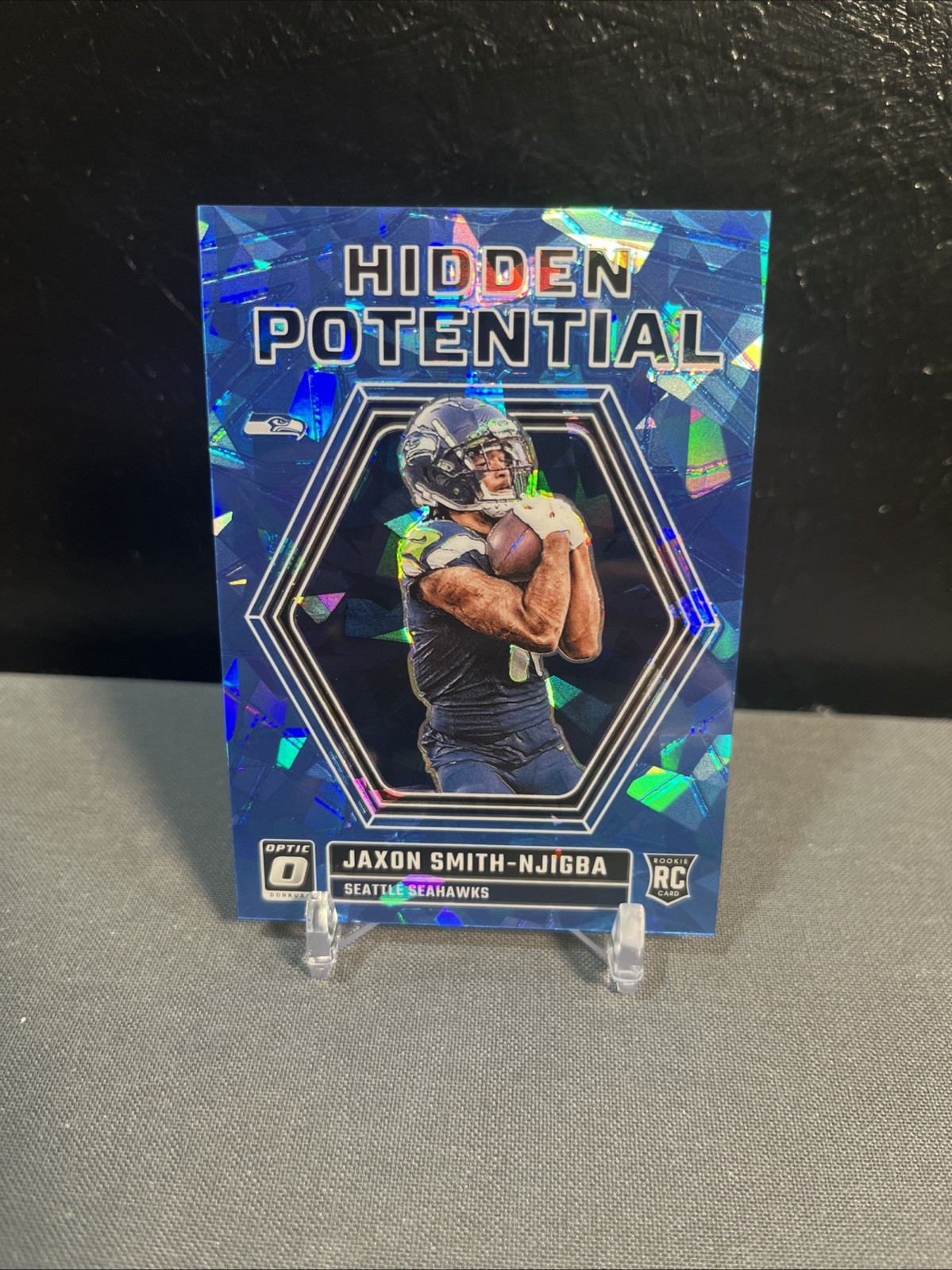 2023 Panini Donruss Optic- Hidden Potential Jaxon Smith-Njigba Cracked Ice 11/15
