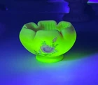 Fenton Glass Burmese mini bowl  Mary Walrath/artist Pam Miller