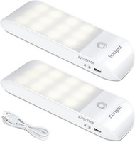 Suright Nachtlicht Mit Bewegungsmelder 2 StüCk USB Aufladbar 3 Modi Auto