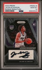 Jalen Slawson 2023-24 Panini Prizm Rookie Signatures Auto RC PSA Gem 10! Kings