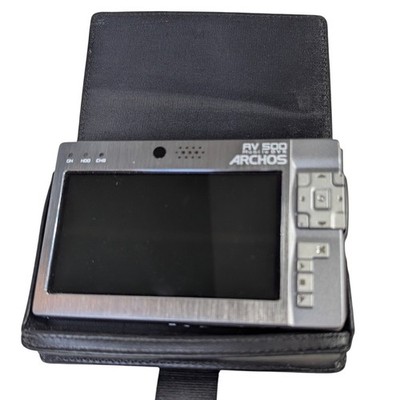 Archos AV500 DVR Portable Media Player Silver TV Dock Remote Bundle