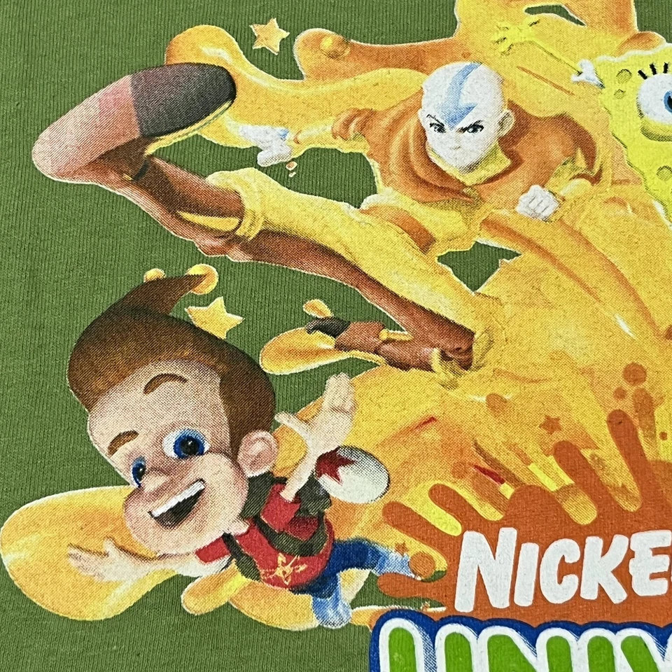 Nickelodeon Universe Shirt Mens 2XL Avatar Airbender Jimmy Neutron Go Diego Y2k - Image 4 of 4