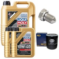 MotoröL Filter Set 10W-40 Liqui Moly 7 Liter + Schraube FüR Audi A4 A6 A8 3.0
