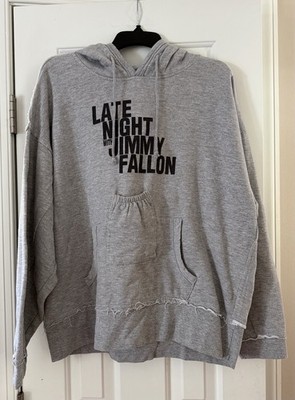 Late Night with Jimmy Fallon Adult XLG Grey Hoodie with Beer Holder Exclusive