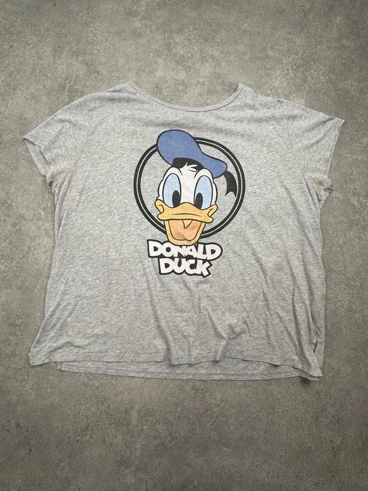 Disney Donald Duck T-shirt Gris chine Oversize XL (653) - Photo 1/4